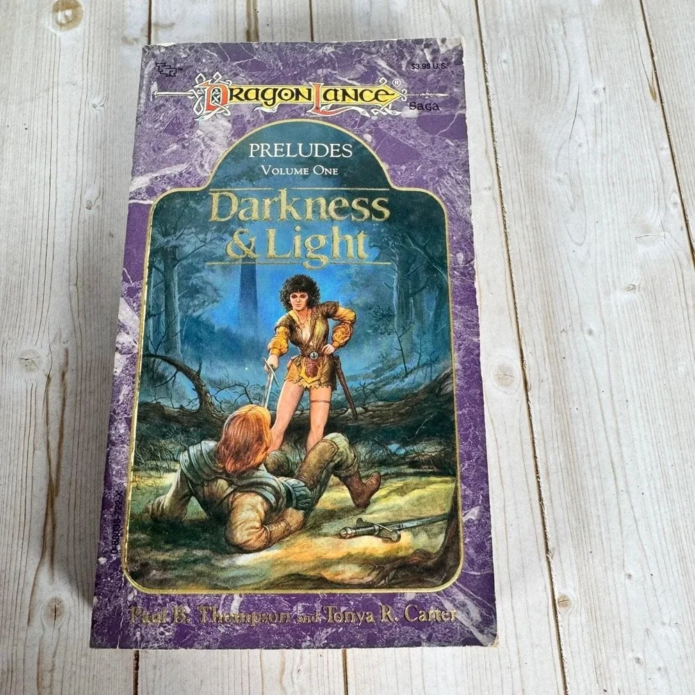 Darkness & Light Thompson Carter 1989 1st Printing Signed Fantasy TSR